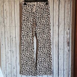 ​The Children's Place Girls Leopard Print Flare Leggings Size XXL (16) NWT